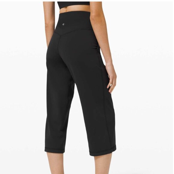 Lululemon Align Wide Leg Crop 23" Black - Picture 3 of 11